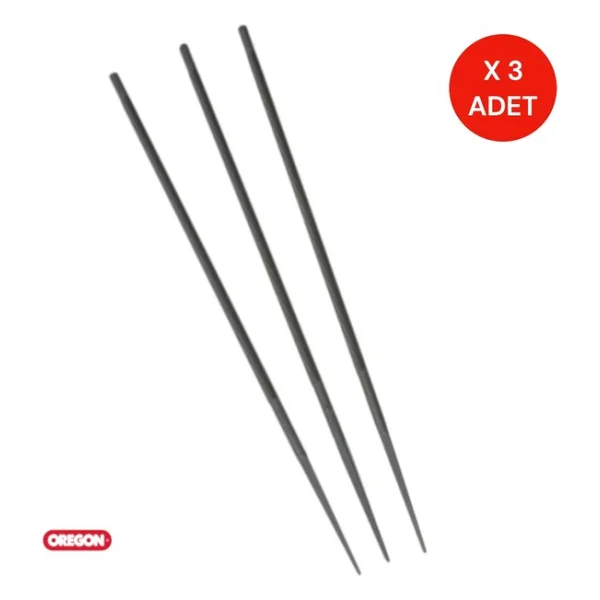 Oregon Zincir Eğesi 7/32" 5.5 Mm 3'Lü Paket - Motorlu Testere Zincir Bileme Eğesi
