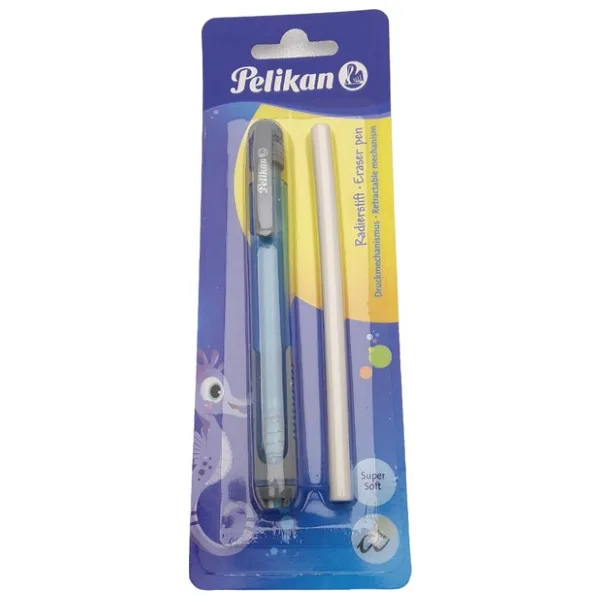Pelikan Kalem Tipi Silgi Yedekli Blisterli Mavi Renk