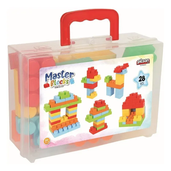 Pilsan Çantalı Master Bloklar 28 Parça 03-577