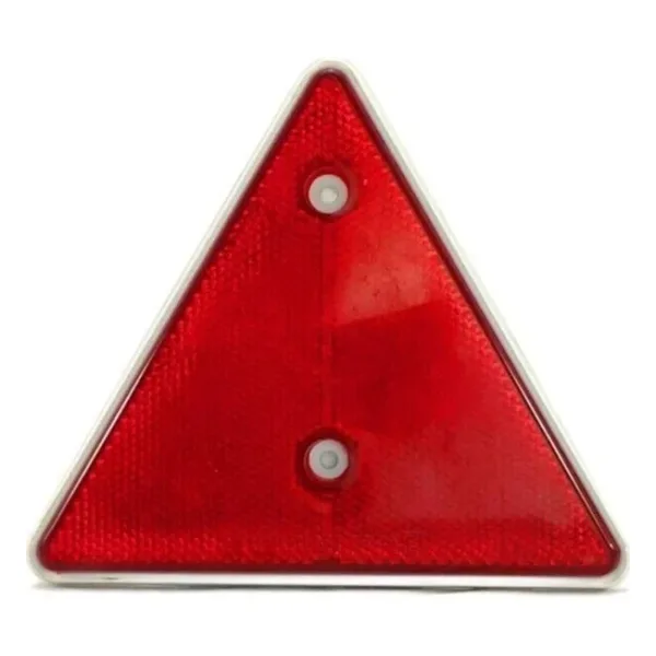 PLASTİK ÜÇGEN REFLEKTÖR KIRMIZI 14X16cm