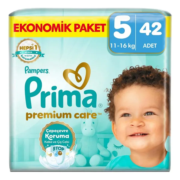 Prima Premium Care 5 Numara Junior 42'li Bebek Bezi