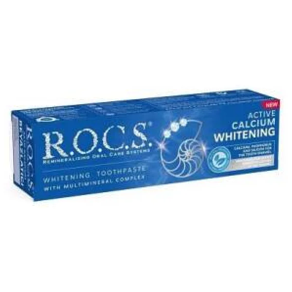 R.O.C.S. Aktif Kalsiyum Beyazlatıcı 75 ml Florürsüz Diş Macunu