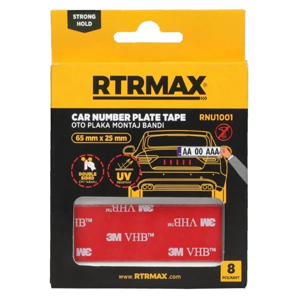 Rtrmax RNU1001 Oto Plaka Montaj Bandı