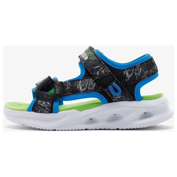 Skechers Sola Glow Aquatastic 401672L-BBLM Işıklı Siyah Çocuk Sandalet