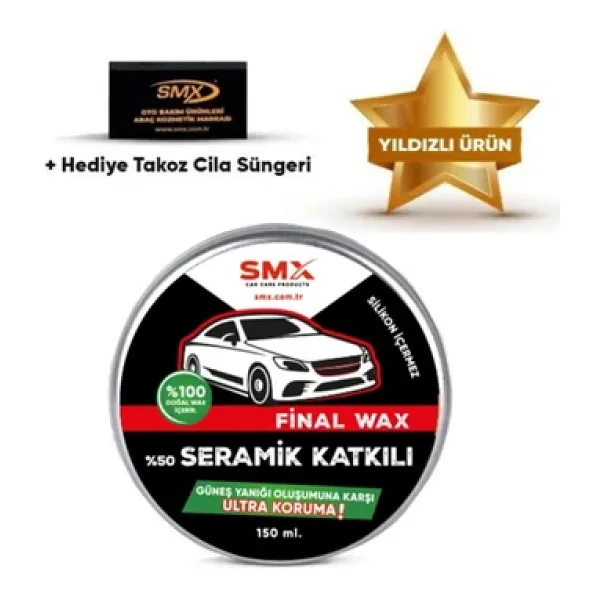 Smx Final Wax 150 ml + Hediye Takoz Cila Süngeri