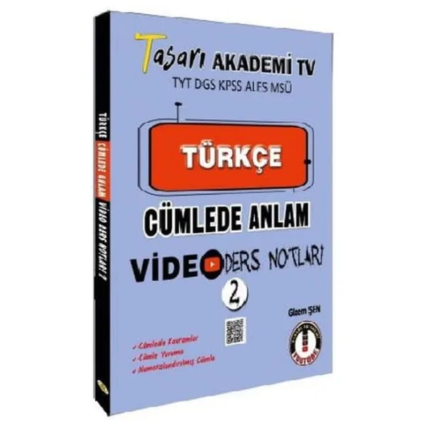 Tasarı Tyt Dgs Kpss Aless Msü Türkçe Cümlede Anlam Video Ders Notları