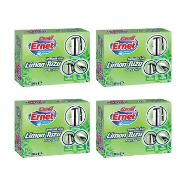 Temizlik İçin Limon Tuzu 4 X 100 G