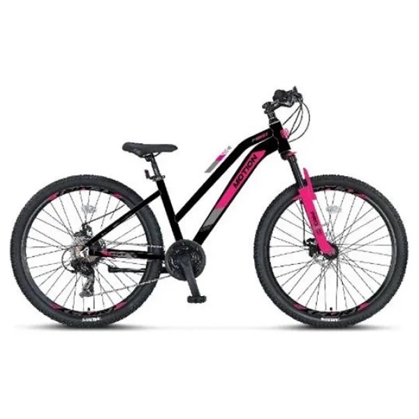 Ümit Motion L-2D 2479 MD Siyah-Pembe 21 Vites 24 Jant Kadın Dağ Bisikleti