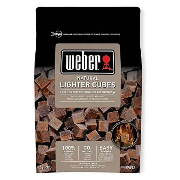 Weber 17612 - Cubetti accendifuoco 48 pastiglie sul Marrone