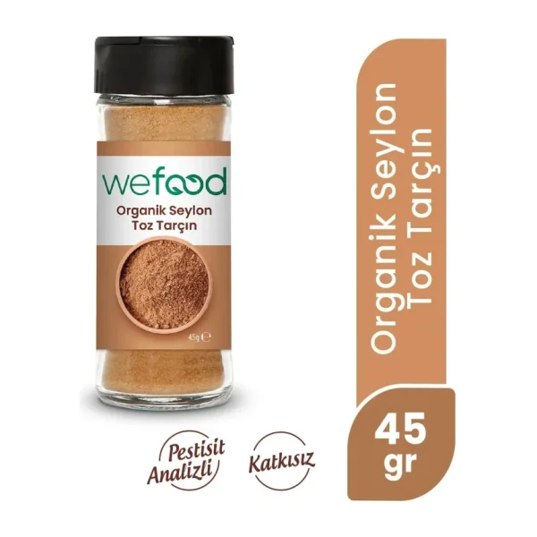 Wefood Organik Seylon Tarçın Tozu 45 gr