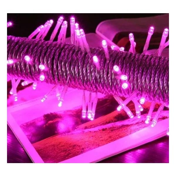 10 METRE PEMBE LED IŞIK PEMBE İP LED IŞIK KABLO IŞIK 220V FİŞLİ IŞIK DEKORASYON IŞIĞI PEMBE NOEL IŞIĞI