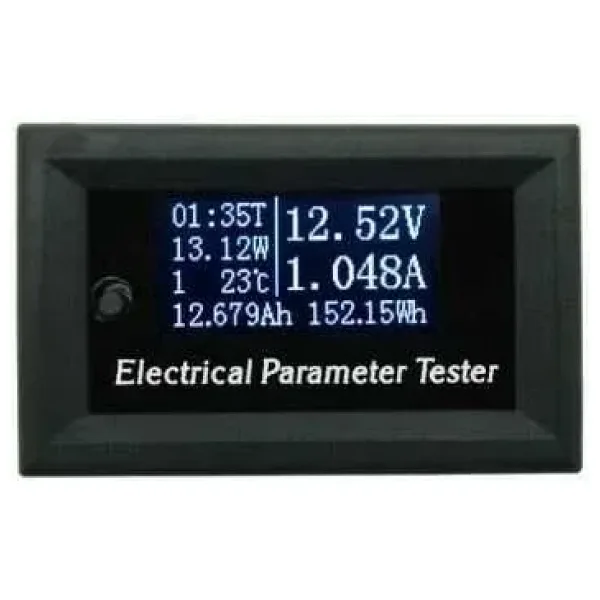 100V 10A 7in1 Dijital Voltmetre Ampermetre - Zaman Sıcaklık Watt Ölçer