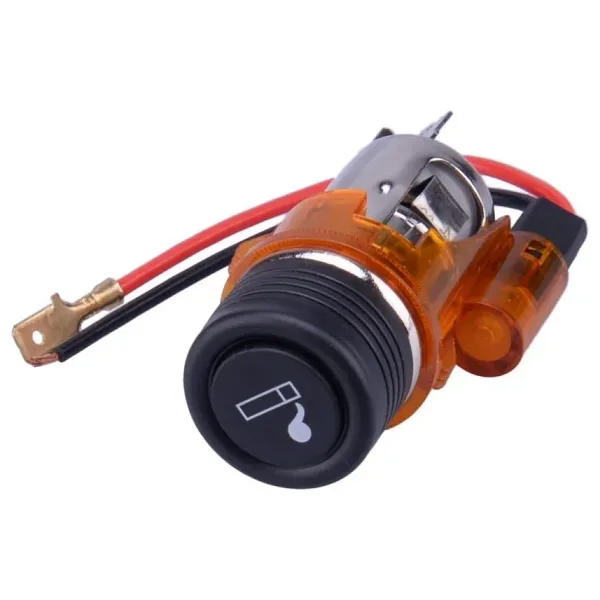 12V 120W Işıklı Oto Çakmaklık - Sarı