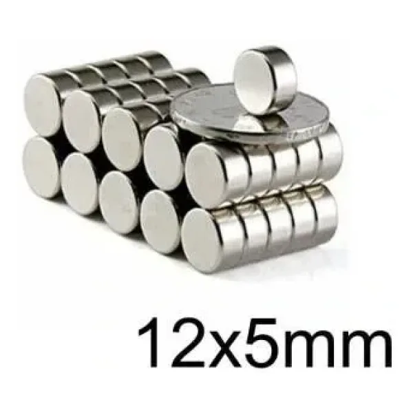 12X5mm Neodyum Güçlü Mıknatıs - Neodim Magnet