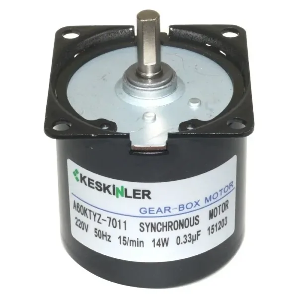 60-KTYZ 15 RPM 14W AC Senkron Motor