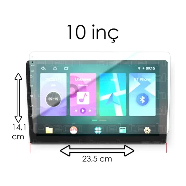 ael-tech 10 Inç Universal Multimedya Uyumlu Nano Ekran Koruyucu