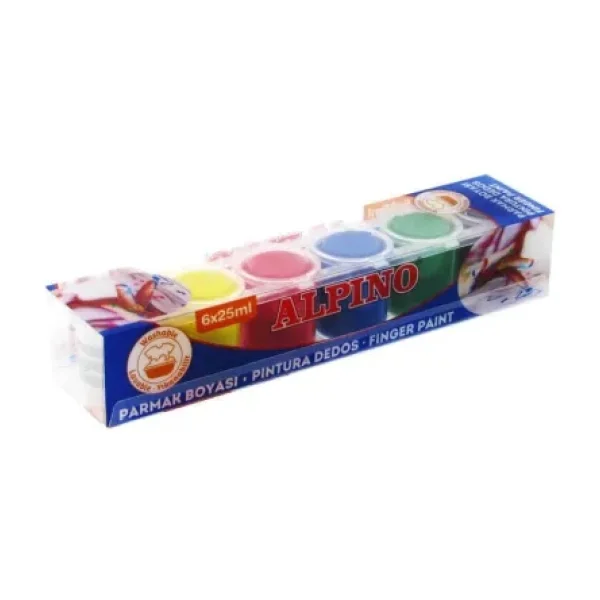 Alpino 25 ml 6 Renk Parmak Boya