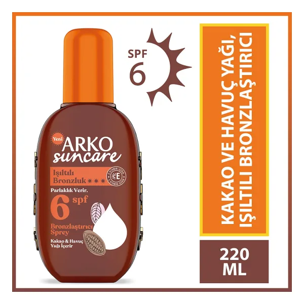 Arko Suncare 6 Faktör Bronzlaştırıcı Yağ 220 ml