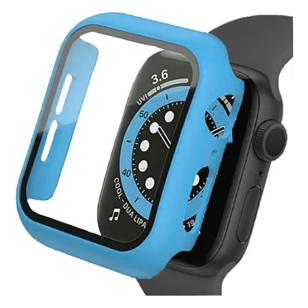Binano Apple Watch 8 41mm Sense Kasa Ve Ekran Koruyucu Açık Mavi