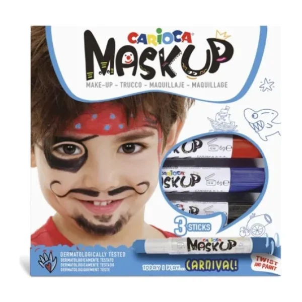 Carioca Mask Up Karnaval 3 Renk Yüz Boyası