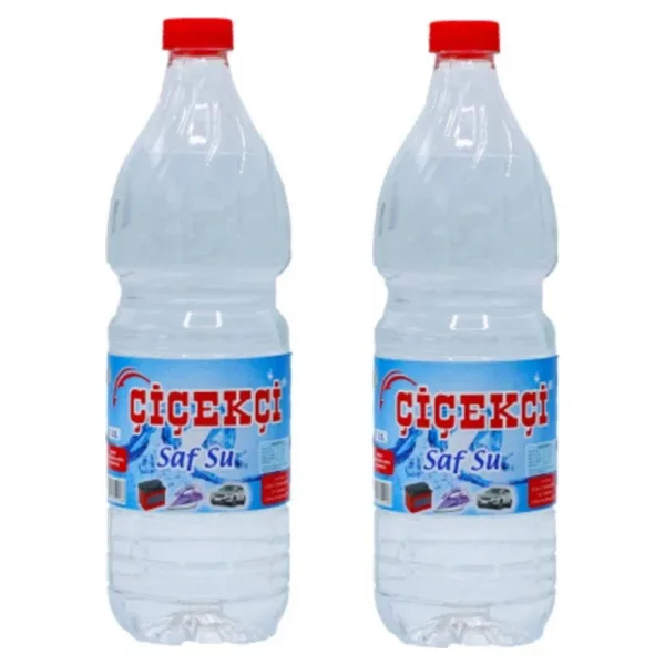 Cıcekcı Oto Saf Su Ve Utu Aku Ve Radyator Suyu 2 Adet 1 Lıtre Pet Kılıtlı Kapaklı