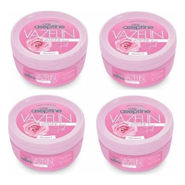 Cire Aseptine Gül Vazelin 150 ml 4 Adet