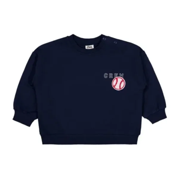 Civil Baby Crew Baskılı 6-18 Ay Sweatshirt - Lacivert 12-18 Ay