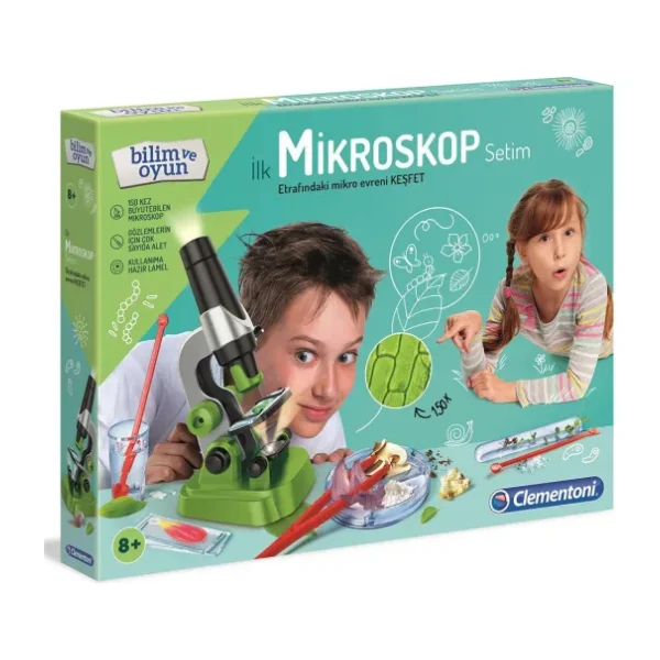 Clementoni Bilim ve Oyun İlk Mikroskop Setim 64963