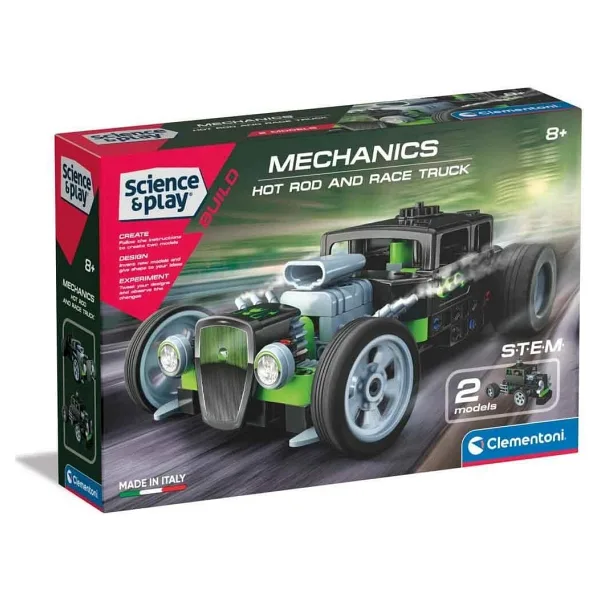 Clementoni Mekanik Laboratuvarı Hot Rod ve Race Truck 75076TR