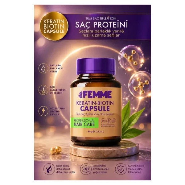 De Femme Saç Bakım Proteini /dökülmelere Ve Yıpranmalara Karşı Hair Profosyonel Saç Bakımı Özel Ürün