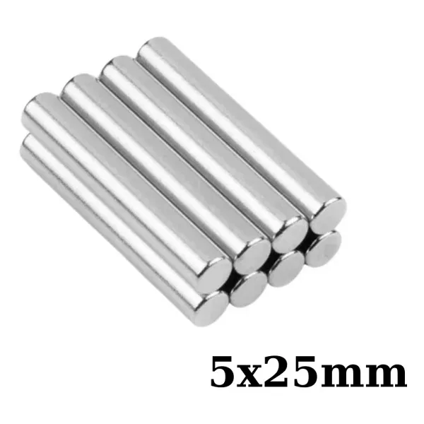 Dünya Magnet Mıknatıs Kedi Gözü Uygulaması Için 1 ADET GÜÇLÜ NEODYUM 5x25mm