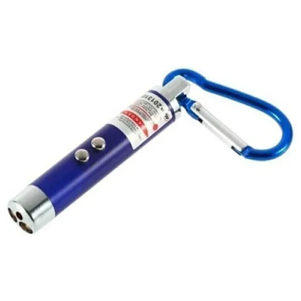 El Feneri Anahtarlık Işıklı Anahtarlık 3 Fonksyonlu Lazer Led Fener