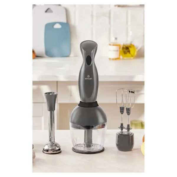 Emsan Profoodmix 1000 W Space Gray Blender Seti