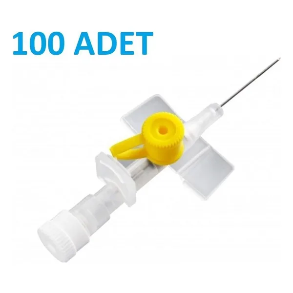 Galena Iv Kanül İntraket (Branül) Sarı 24G 100 Adet
