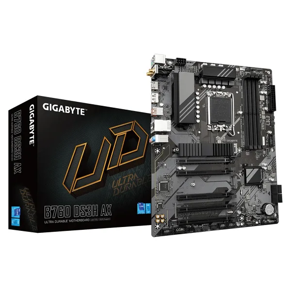 Gigabyte B760 DS3H AX Wi-Fi Intel LGA1700 DDR5 ATX Anakart