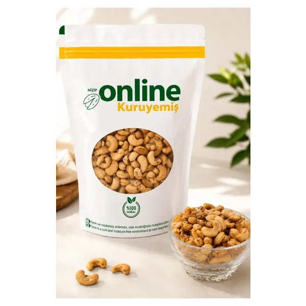 Kaju Fıstığı - Kavrulmuş - Tuzlu - Doğal Lekeli - 1 kg