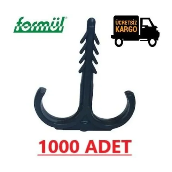Kılçık Kelepçe Mobil Boru Sabitleme Kelepçesi Yere Tespit 1000 Ad
