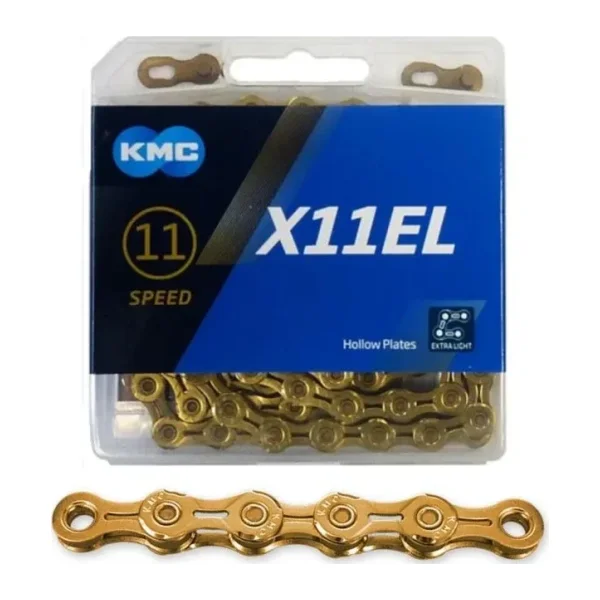 KMC X11EL Gold Ti-N 11 Vites 118 Bakla Extra Light Bisiklet Zinciri