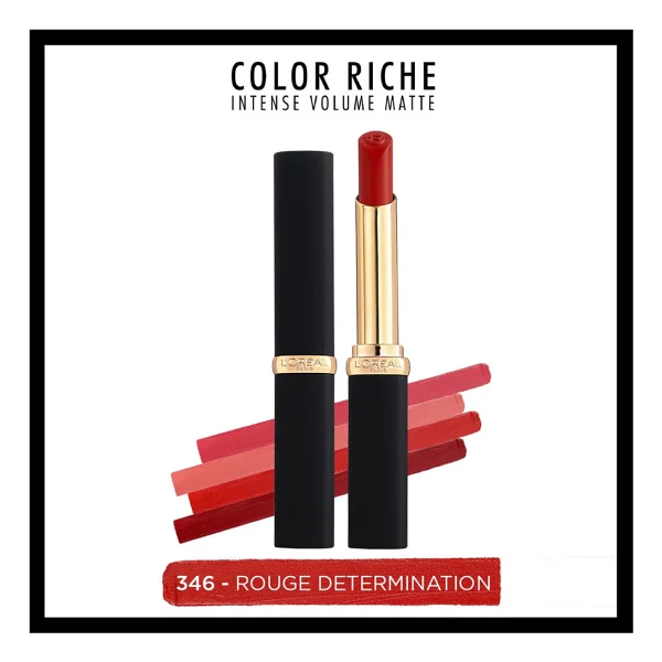 L'Oreal Paris Color Riche Intense Volume Matte 346 Rouge Determination Stick Ruj