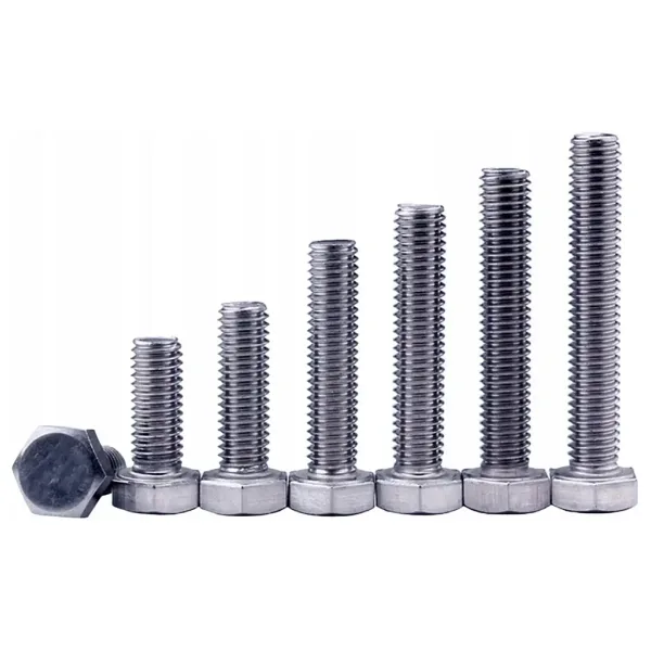 M10x90mm Cıvata Beyaz Altıköşe 5.8 Kalite DIN933 10 Adet