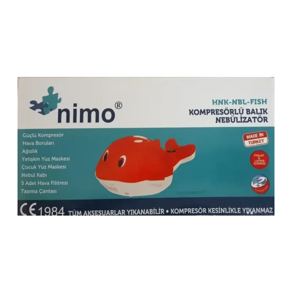 Nimo Nebulizatör Çocuk Balık Figürlü