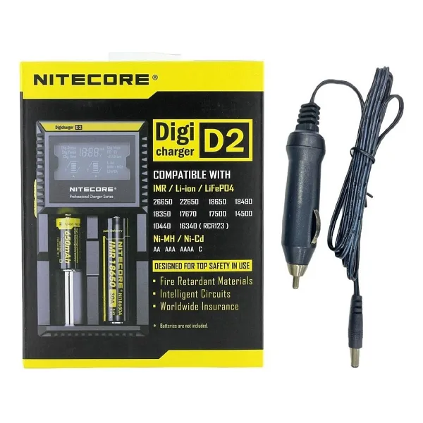 Nitecore D2 Ni-Mh ve Li-ion Pil Şarj Cihazı