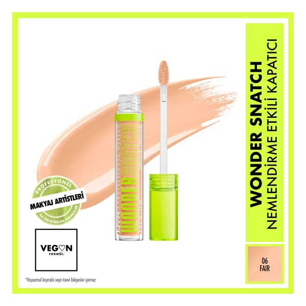 NYX Professional Makeup Wonder Snatch Nemlendirme Etkili 06 Fair 10 ml Likit Kapatıcı