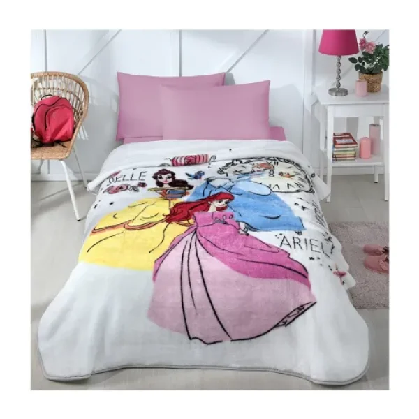 Özdilek Princess Time Disney Tek Kişilik Lisanslı Battaniye