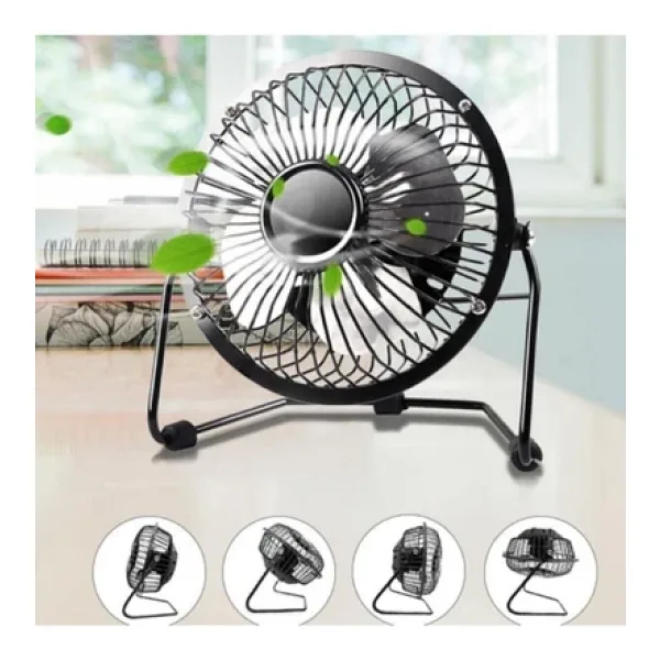 Pazariz Metal Usb Sessiz Mini Vantilatör Fan
