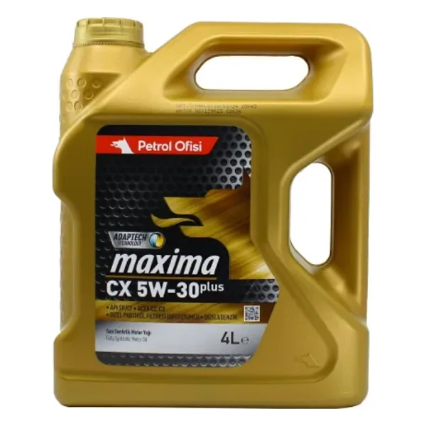 Petrol Ofisi Maxima CX 5W30 4 Lt Tam Sentetik Partiküllü Motor Yağı