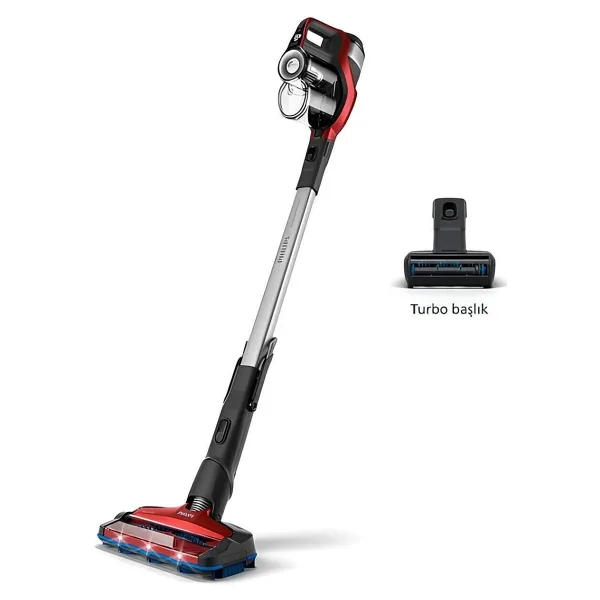 Philips YENİ SERİ SpeedPro Şarjlı Dikey Süpürge 25.2 VOLT TURBO BAŞLIKLI