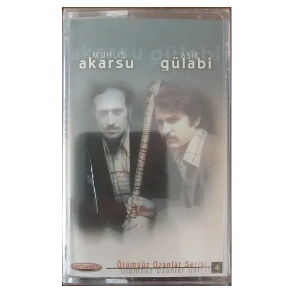 (Plak Değildir KASET tir) Muhlis Akarsu Aşık Gülabi Ölümsüz Ozanlar Serisi Açılmamış Jelatininde Kaset