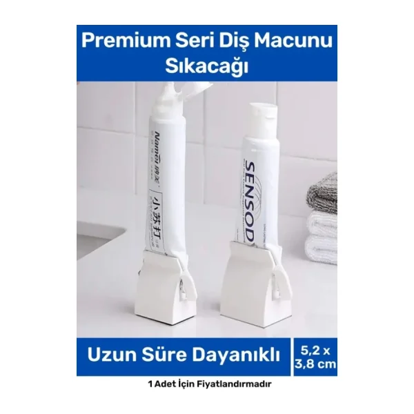 Premium Seri PRatik Taşınabilir Çevirmeli Krem Merhem Diş Macunu Sıkacağı - 2 Adet