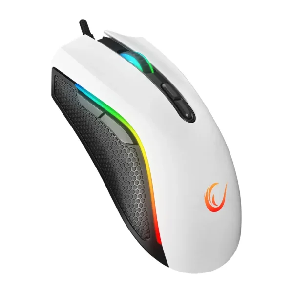 Rampage SMX-R44 V2 Beyaz RGB Makrolu Optik Kablolu Oyuncu Mouse